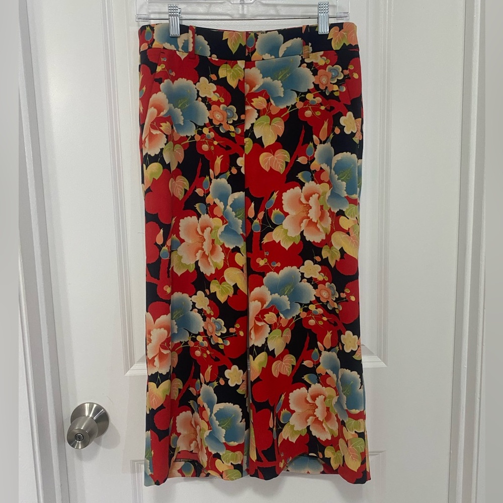 Tropical Floral Pants by LOFT